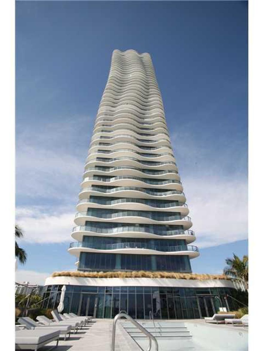 Jewel in the sky. Live on one of the most renowned buildings in South Florida. One unit per floor, with 39 units in total. Private elevators. 360* panoramic unobstructed views of endless Ocean and Skylines. 2100 square feet wraparound terrace with barbecu e. State of the art kitchen with Italian designed cabinets and exotic counter tops. Floor to Ceiling polarized windows. Exclusive resident spa service with multiple treatment pools and tranquility area with aroma therapy and chromo therapy.