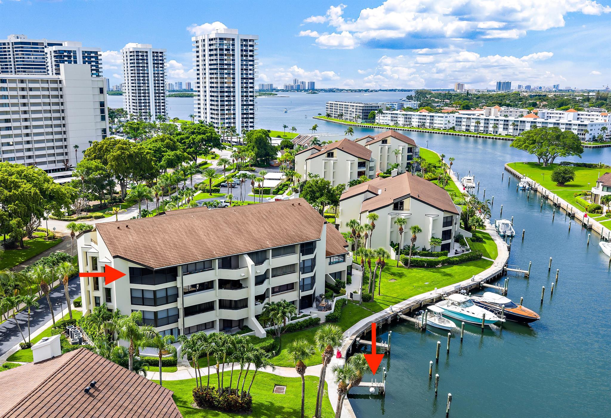 Marine Way offers a unique blend of the security of a gated community along with a marina lifestyle all in the heart of North Palm Beach. This large, tastefully renovated unit offers 4th floor marina views and the bonus of marina slip #39 that accommodates a 35' boat. When you are not enjoying a boat ride, or sitting by the pool, The North Palm Beach Country Club with its Jack Nicklaus Signature golf course is just down the road. This wonderful property offers an opportunity to either downsize or find a seasonal home for you and your boat, all in the midst of first-class shopping, dining and the South Florida lifestyle.