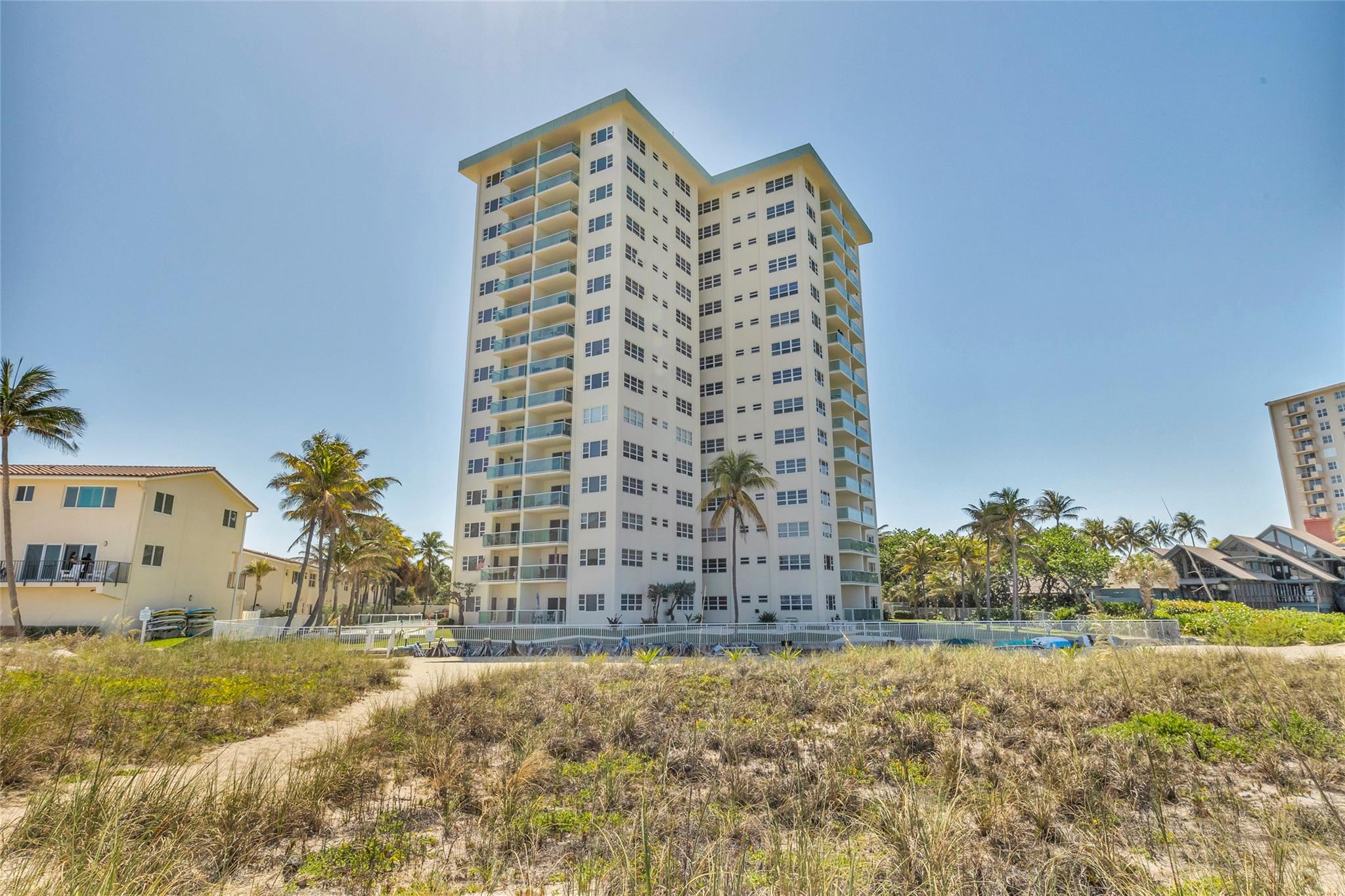 JUST NEWLY PRICED! BRING OFFERS! Here is a wonderful opportunity to own the perfect beachfront pied-a-terre at the Starlight Towers in Lauderdale-By-The-Sea. This updated and full furnished "Turn Key" 1 Bedroom/1.5 Bath with direct ocean views (SE & SW exposures) is what living at the beach is all about. A great sunlight filled abode boasting all hurricane impact windows, open living/dining & kitchen concept with your own washer & dryer in your unit. This building has just completing the full concrete restoration and the installation of full glass balcony railings that allow to you take full advantage of the views. 24 Hour Security, gym, clubroom, heated pool, security & more! Short walk to shopping, restaurants and the coveted seaside lifestyle of the unique village feel of LBTS.