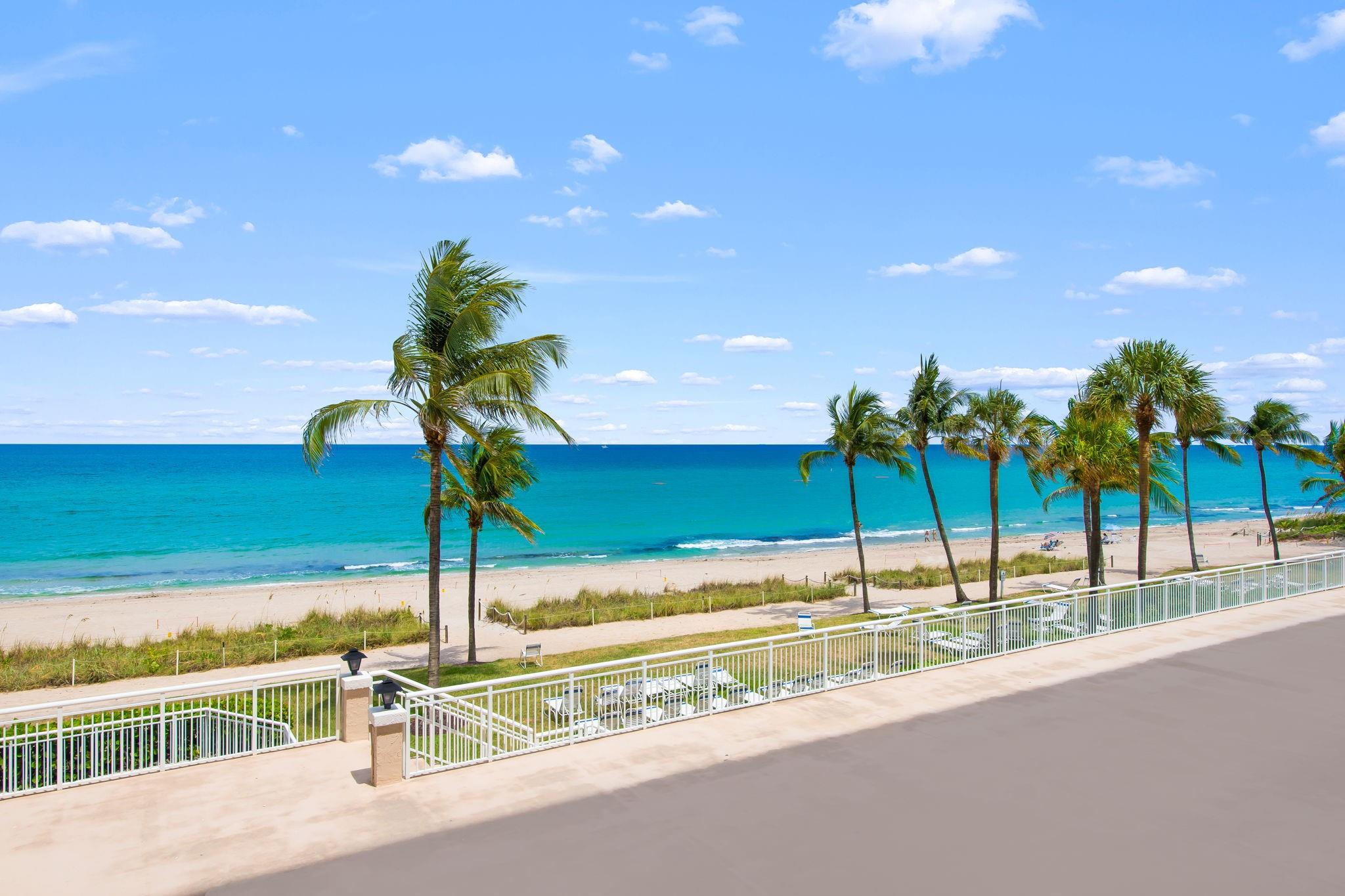 Fully remodeled oceanfront gem on prestigious Hillsboro Beach! This 2 bedroom with 2 bathroom condo boasts a brand new kitchen 2021 with quartz countertops and stainless steel appliances, huge island with open concept, new flooring, and stunning updated baths. Enjoy sweeping Atlantic views from your private balcony, direct beach access, and resort-style amenities. A/C 2025, Custom closets 2024, HWH 2021, Built in Bar with dual temperature wine fridge, All new doors and hardware. Fully Hurricane Impact Glass. All 40/50 year inspections are complete!
Move In Ready to enjoy your Ocean Front paradise!
