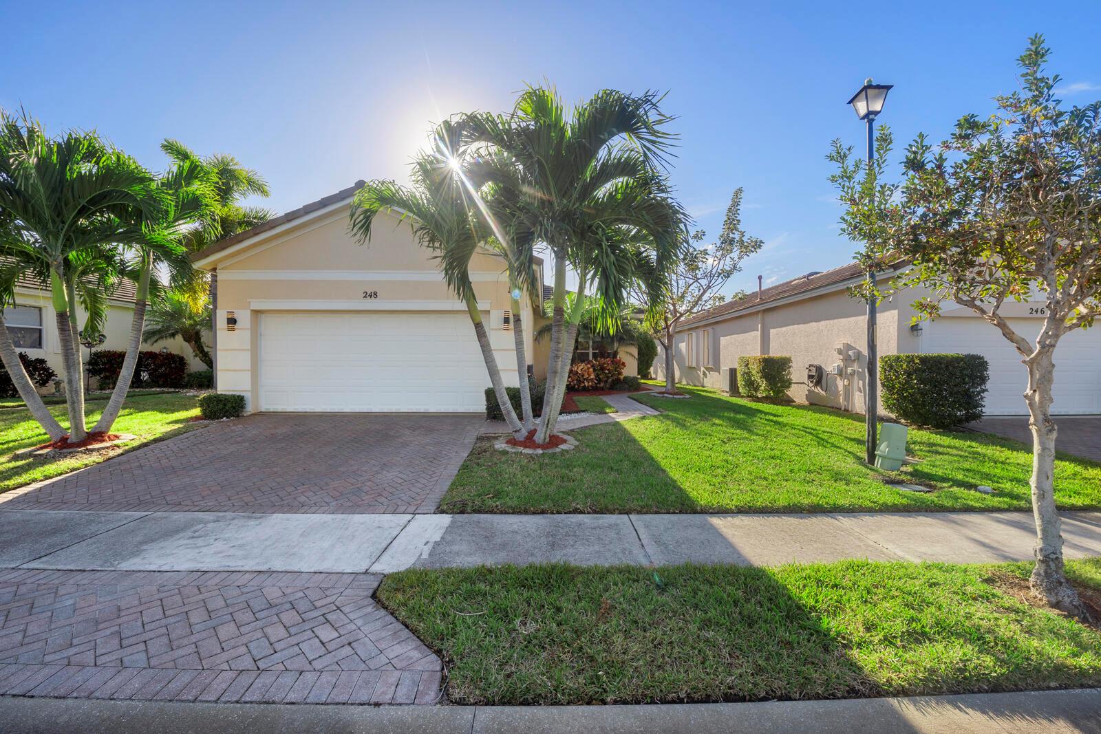 Welcome to your new oasis in a stunning gated community, where comfort meets convenience! This charming 3-bedroom, 2-bath home is ready for you to move in and make it your own. With a nice open layout, this residence provides the perfect backdrop for everyday living and entertaining.Enjoy sunny days at the community pool, complete with comfortable lounge areas where you can relax and unwind.- Experience the peace of mind that comes with living in a secure gated community, all while benefiting from low HOA fees. This home is a MUST see!