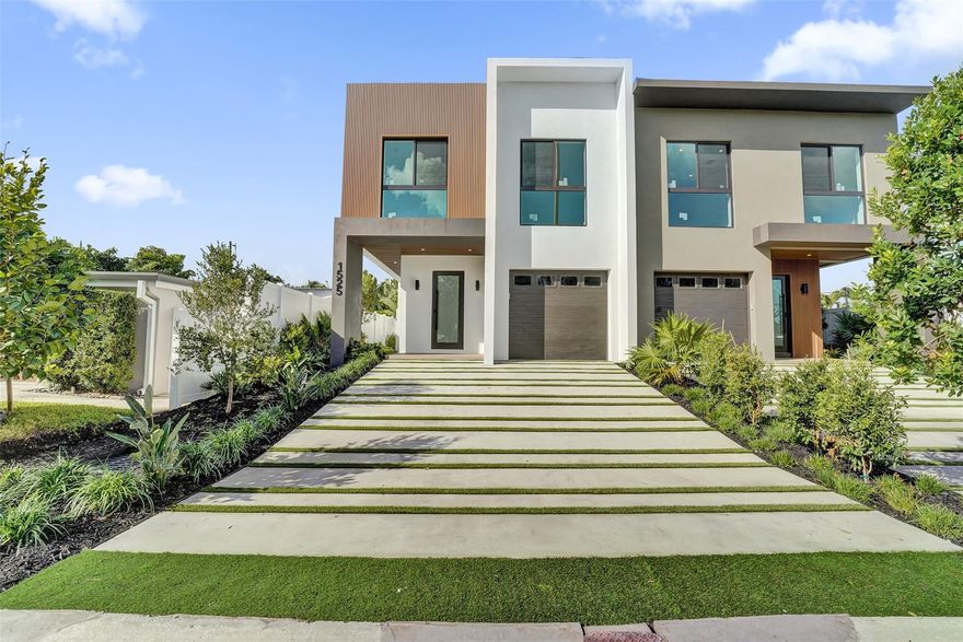 Brand-new construction duplex w/ 2,775 sqft, built w/ a reinforced structural system, interior solid concrete walls, & an elevated foundation. High-end finishes include designer Florence cabinetry, Bosch appliances, LED recessed lighting, Italian porcelain tiles, & a floating staircase. Enjoy seamless indoor–outdoor living w/ sliding glass doors that retract into the wall, opening to a fully equipped summer kitchen, hot tub, integrated mosquito screen, exterior lighting, & designer landscaping. Featuring 3 bedrooms, 4 bathrooms, office/den, & a laundry room. All bedrooms offer walk-in closets and ensuite bathrooms with Kohler fixtures, including a primary suite with 2 walk-in closets. Home also includes high-impact windows & doors, 2 AC units, & a rainwater drainage system.