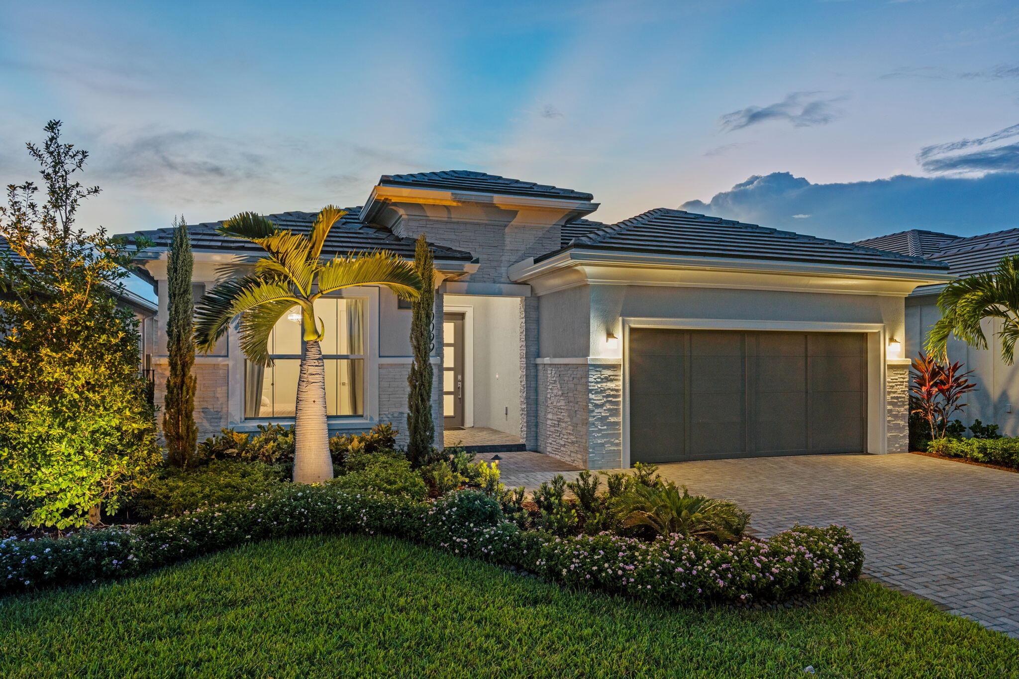This brand-new construction fully furnished designer home is packed with luxury upgrades and offers the ultimate Florida lifestyle. 55 and up community. Enjoy gorgeous panoramic views from your private patio and indulge in country club living without the hefty membership fees in the private 20,000 sq ft clubhouse. The stunning clubhouse is the centerpiece of the community, offering a resort-style pool, fitness center, pickleball and tennis courts, social events, near-by golf, and endless activities for an active, vibrant lifestyle. Inside, every inch has been professionally designed all furnishings included. From upgraded flooring and a gourmet kitchen with quartz countertops, to custom lighting and spa-like bathrooms, this home is move-in ready. Must close June 2026.
