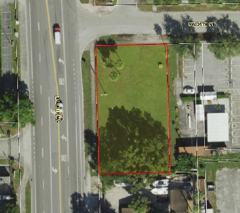 Great Location close to shopping and businesses. Excellent proximity to the Fort Lauderdale Hollywood International Airport, Port Everglades, and all major freeways! Fronts 90' on SW 25th St. and fronts 163' on SW 4th Avenue. Currently zoned B - 2 light commercial. Owner would like to retain ownership of the existing Flag Pole and Military Memorial Gun. See aerial map and survey in listing attachments. There are no existing utility connections to this property, however there is city water and sewer. Storm drainage is overland flow with no current storm basins.