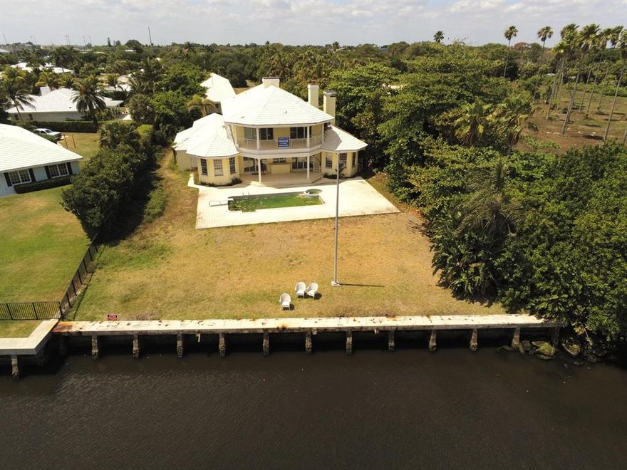 THIS OPPORTUNITY IS TRULY ONE OF A KIND! TWO ACRE ESTATE, DIRECT INTRACOASTAL WITH 102 FEET OF WATER FRONTAGE. MAIN HOUSE + GUEST HOUSE IS OVER 12,000 SQUARE FEET UNDER AIR. THE MAIN HOUSE, POOL, GUEST HOUSE AND TENNIS COURT NEED TO BE RENOVATED. THIS IS AN INVESTORS DREAM TO RENOVATE OR KNOCKDOWN AND BUILD NEW CONSTRUCTION. LONG PRIVATE GATED DRIVEWAY FROM FEDERAL HWY TO THE INTRACOASTAL. THERE IS NOTHING LIKE THIS ON THE MARKET TODAY...