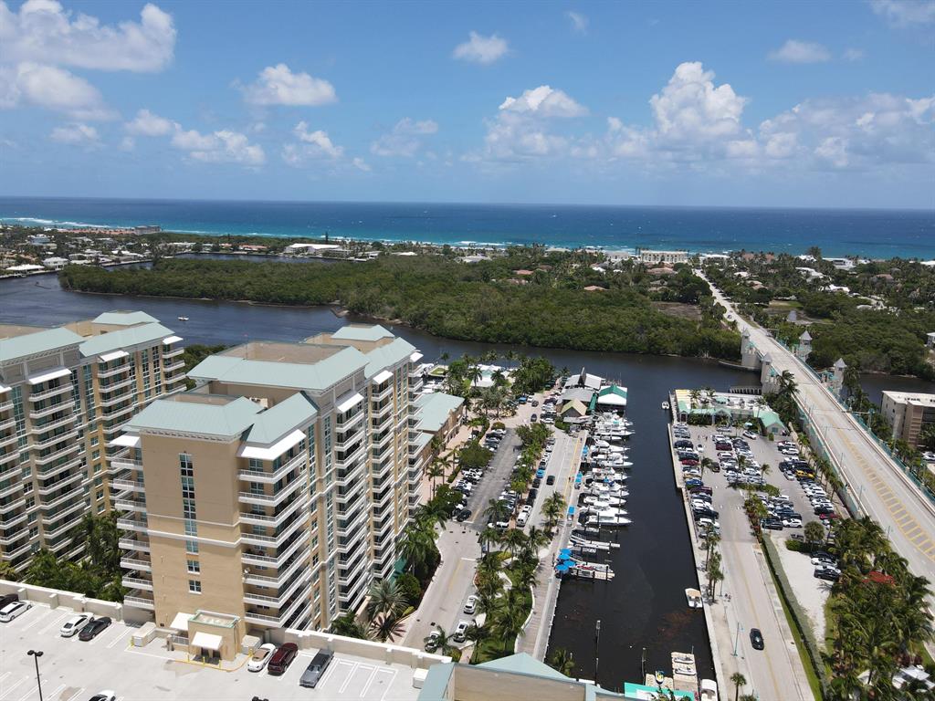 Fabulous ''beachy'' condo in the heart of Boynton Beach's vibrant Marina District. The prestigious Marina Village is a pet-friendly, waterfront condominium community on the Intracoastal, with direct access to the Atlantic Ocean only minutes away through the Boynton Inlet. This 1 bed 1 bath home overlooks the lushly landscaped courtyard with heated pool and spa, and a welcoming fire-pit gathering area. Open floor plan is light and bright, featuring 8'8'' high ceilings and impact resistant windows & sliding glass door. Condo boasts newer stainless steel appliances, full-size Samsung HE washer and dryer, Rheem hot water heater, Nest Wi-Fi thermostat, and modern ceiling fans. Resort-style amenities include a state-of-the-art private fitness center with steam rooms, social clubhouse, media.....