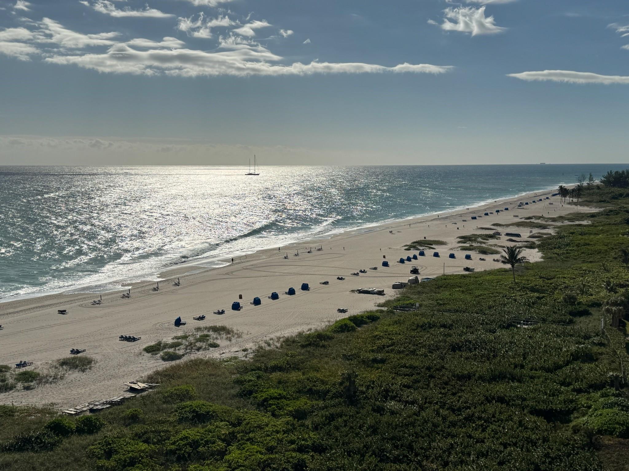 As you enter this Luxurious Multi-Million beachfront residence you are met with a panoramic Southeast View of the Atlantic Ocean. Watch Cruise Ship's entering & exiting Palm Beach Inlet or Luxurious Yacht's motoring on the intracoastal. Perfect open floorpan with 180 degree views from Kitchen Island. Valet Service. 2 Gourmet Restaurants with service by pool and to beach.
* Sunrise & Sunset Views * Custom Italian Kitchen * Miele Cappuccino machine * Induction Cooktop * Instant Hot Faucet * State of art Audio / Video Technology * Roche Bobois, Line Roses custom furnishings * 2 Fitness Centers *
* Direct Beach Access * Onsite Luxury Hotel with 100,000 sf Wellness Spa * Salt Water Wellness Pool * Custom Wine Lockers Available *