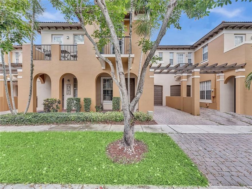 Immaculate 3 Bed 2.5 Bath Townhome with 2,097 SqFt in the desirable Cimarron Community in Davie. This stunning home offers keyless entry, brand new 14 seer AC, new accordion hurricane shutters, renovated master bathroom, walk-in closets in all bedrooms, full-size washer & dryer and EV charger. Pet friendly neighborhood with a pool and kids play area, minutes from shopping, dining, A-rated schools, parks and easy access to 595 and turnpike. Please call for private showings!