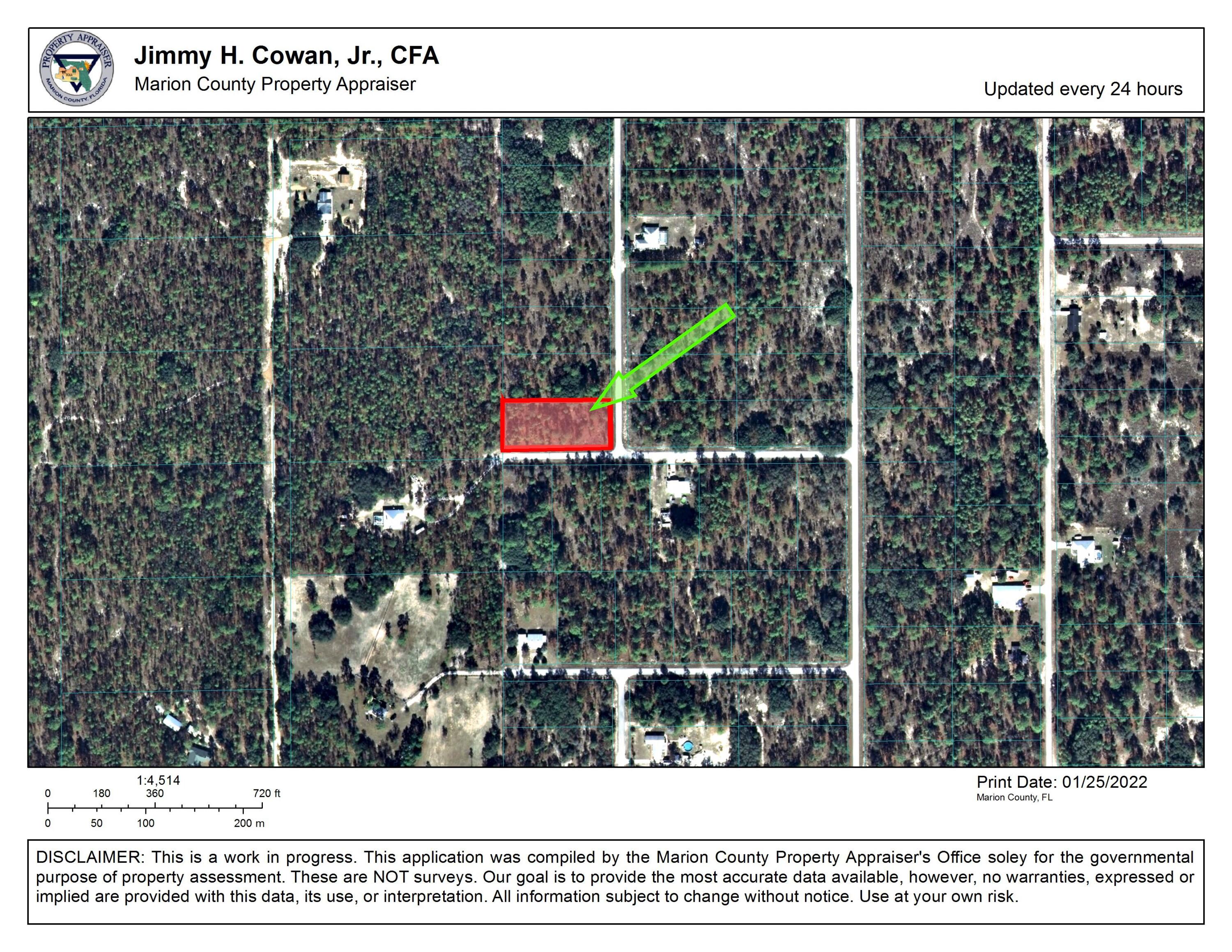 Rural 1 Acre lot located in Dunnellon, (Marion County), lot is West of the city of Ocala. Lot has very few nearby neighbors and backs up to the larger 5 acre parcels. Lot does have electric access nearby.