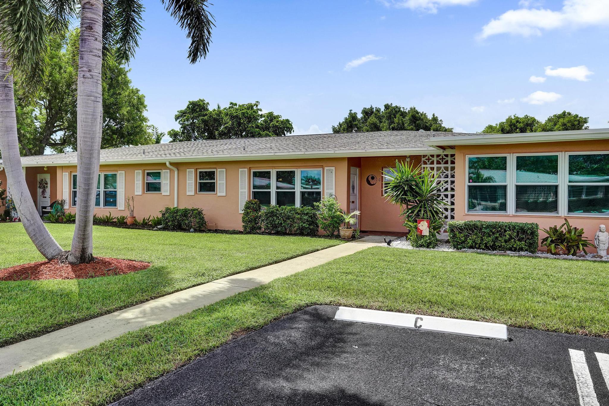 WELCOME TO THE BEST SECTION OF HIGH POINT! Live a carefree and easy lifestyle in the sought-after community of High Point in Boynton Beach! This charming property offers the perfect blend of comfort and convenience. Beautifully appointed that won't disappoint. Tile flooring through out, spacious and airy floor plan that is open and versatile. The kitchen offers plenty of storage and has easy access to the dining and living area. The primary suite is wonderful and offers 2 walk-in closets and a gorgeous remodeled primary bath! Beautiful vanity, lighting, and shower. The Primary suite is spacious and offers two walk-in closets!. Right off the Primary is the large enclosed lanai. This space is perfect for extra sleepover guests, a home office, or a den.