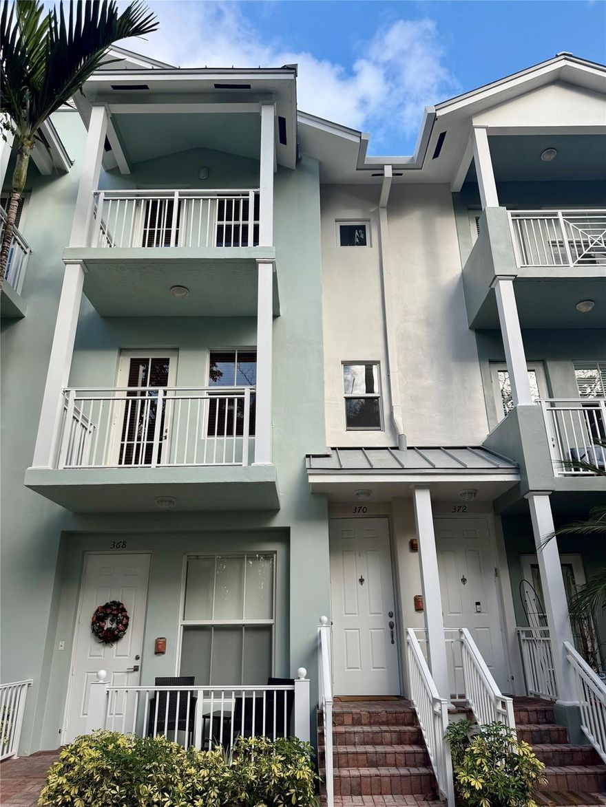 SPACIOUS TOWNHOUSE CLOSE TO DOWNTOWN & LAS OLAS. WELL MAINTAINED. STAINLESS APPLIANCES,PERGO FLOORING, GRANITE COUNTERS, HURRICANE WINDOWS MAKE IT QUIET AND SECURE. WASHER &DRYER. BOTH BEDROOMS LARGE W/ BIG CLOSETS--LARGE LANDING AREA FOR OFFICE IN HOME. 1 SMALL<25# QUIET PET CONSIDERED. NO SMOKERS PLS. 675+ credit for all adults.