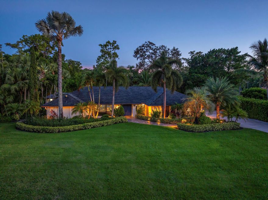 Private Wellington Estate with Resort-Style Living & Newly Built Guest HouseDiscover this completely remodeled single-story ranch estate, set on a lush, fenced acre in the heart of Wellington--just minutes from the Winter Equestrian Festival, International Polo Club, Palm Beach International Airport, and the island of Palm Beach. Offering nearly 4,000 AC sq. ft. of total living space (main home + guest house) plus 1,500 sq. ft. of screened-in outdoor living, this property combines elegant craftsmanship with resort-style amenities.Inside, the open-concept great room is enriched with custom millwork, solid interior doors, crown molding, and Brazilian walnut flooring, creating timeless warmth and sophistication.