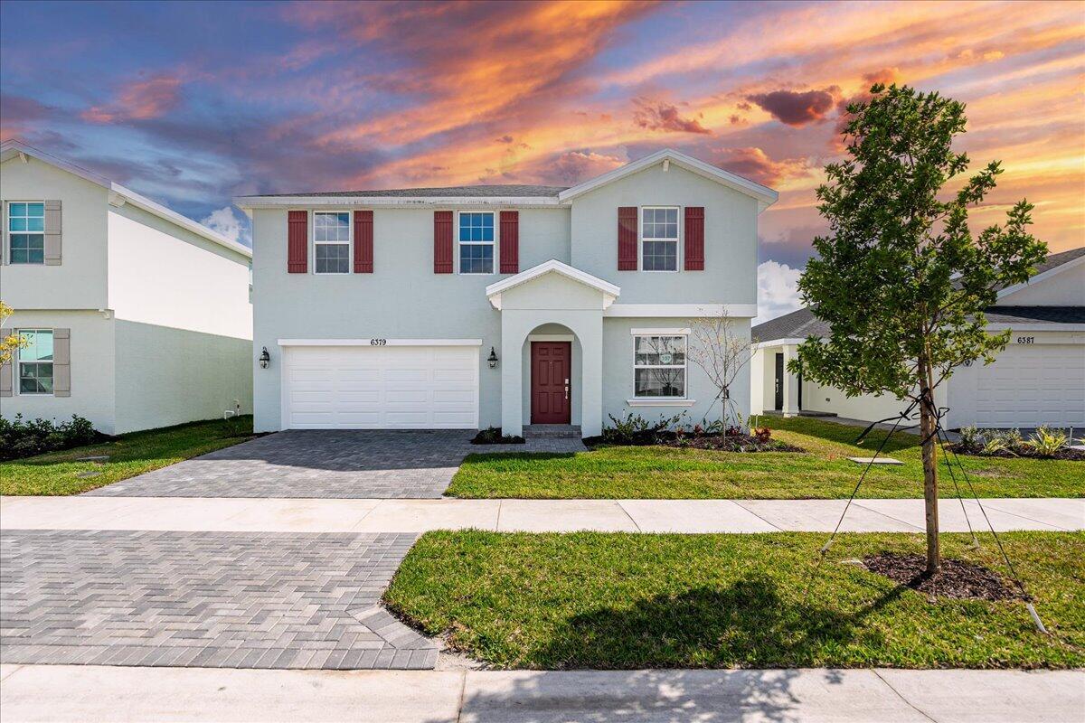 :**Brand New, Never Occupied 4-Bedroom Home in Gated Community!** This stunning two-story, 4-bedroom, 2.5-bath home offers an open-concept layout. The first-floor has a den/ office with beautiful accents and lots of light. Second floor features all 4 bedrooms and a cozy loft. Enjoy outdoor leisure on the ready-to-use patio. The home includes a convenient two-bay garage, stainless steel appliances, a gas range, quartz countertops, upgraded light fixtures, and a Ring doorbell system. **Neighborhood includes a beautiful clubhouse, fitness center, community pool, pickleball courts, playground, and more! This is an incredible opportunity to make this beautiful house in this lovely neighborhood your home!