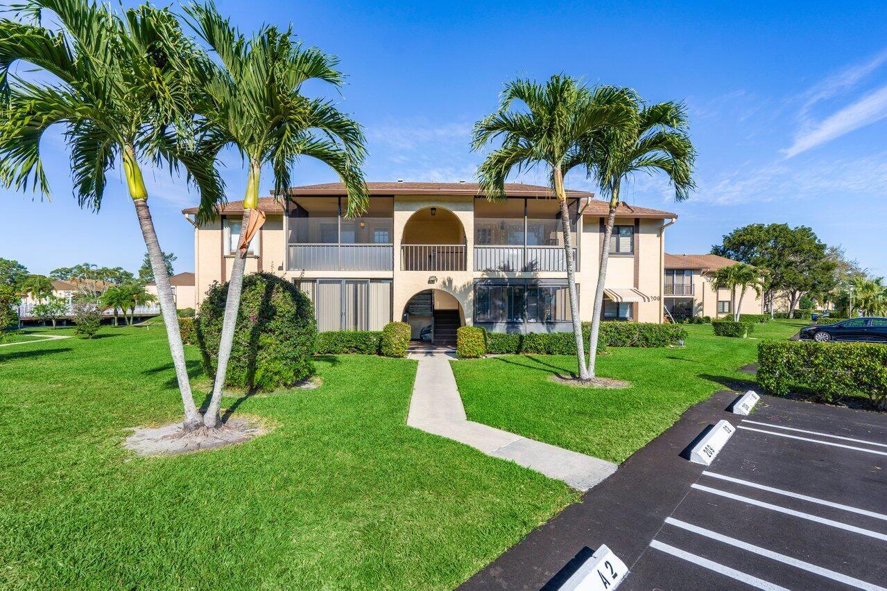 Step into a haven of low-maintenance luxury in the heart of Greenacres! This cozy condo is your gateway to an active, carefree lifestyle--with a refreshing pool, elegant clubhouse, tennis court, and shuffleboard just steps away. Enjoy serene mornings on your screened-in terrace. Take advantage of quick access to top-tier shopping, dining, and entertainment, plus easy freeway commuting. All this, wrapped up in one of Greenacres' most desirable communities with low HOA fees. Glass top stove that was rarely used partially furnished. Your peaceful retreat awaits--schedule a tour today!