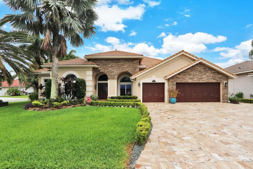 BEAUTIFUL HOME in Palm Beach County! There is absolutely nothing that needs to be done to this home - except to make it your own! A large, 4-bed (plus a Den), 3-bath, 3-car garage home with beautiful engineered hard wood throughout! Perfectly maintained and located in the sought-after gated community of Cypress Creek Country Club! The backyard is your Oasis! Efficient, user-friendly smart home operating most of your outdoor and indoor amenities! Water fountains in pool with HUGE outside bar! Listen to your favorite music with your custom patio sound system! Enjoy the privacy and security of impact windows and doors throughout!