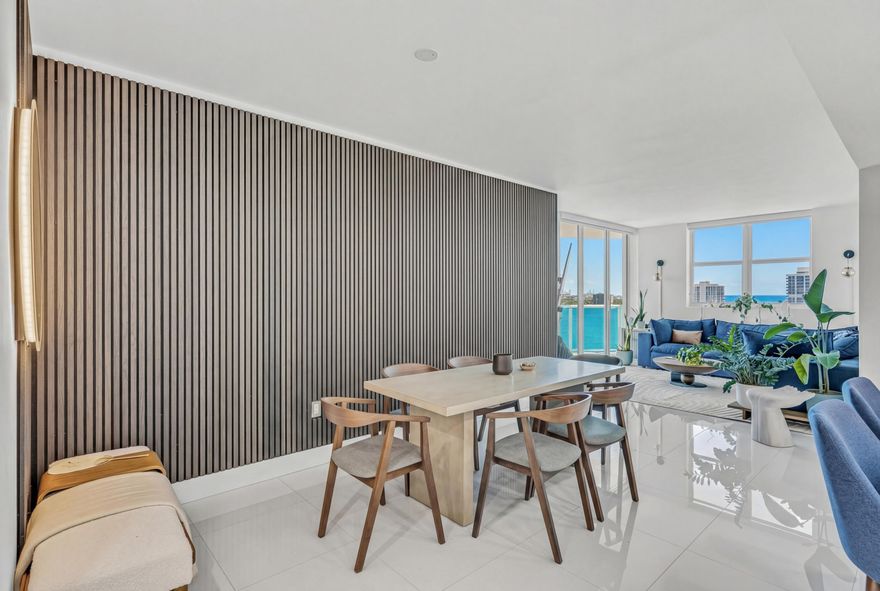 Welcome to Onyx on the Bay 1001, a luxury flow-through residence where the turquoise waters of Biscayne Bay are your constant backdrop. This stunning 2-bedroom, 2.5-bathroom sanctuary spans 1,508 sq. ft. of upgraded living space. floor-to-ceiling impact glass opening to two expansive balconies, a 30-ft sunrise terrace overlooking the bay and a 36-ft sunset balcony for evening city views.   

Chef-inspired kitchen, quartz waterfall island, custom wood cabinetry, top-tier appliances. En suite renovated bathrooms & custom-built walk-in closets. New A/C system, home water filtration, and full automation for lighting and elite amenities: renovated bayfront infinity pool, a 3,000 sq. ft. fitness center with yoga and cardio theaters, a sauna, steam room, and an 8th-floor pet area with grills.