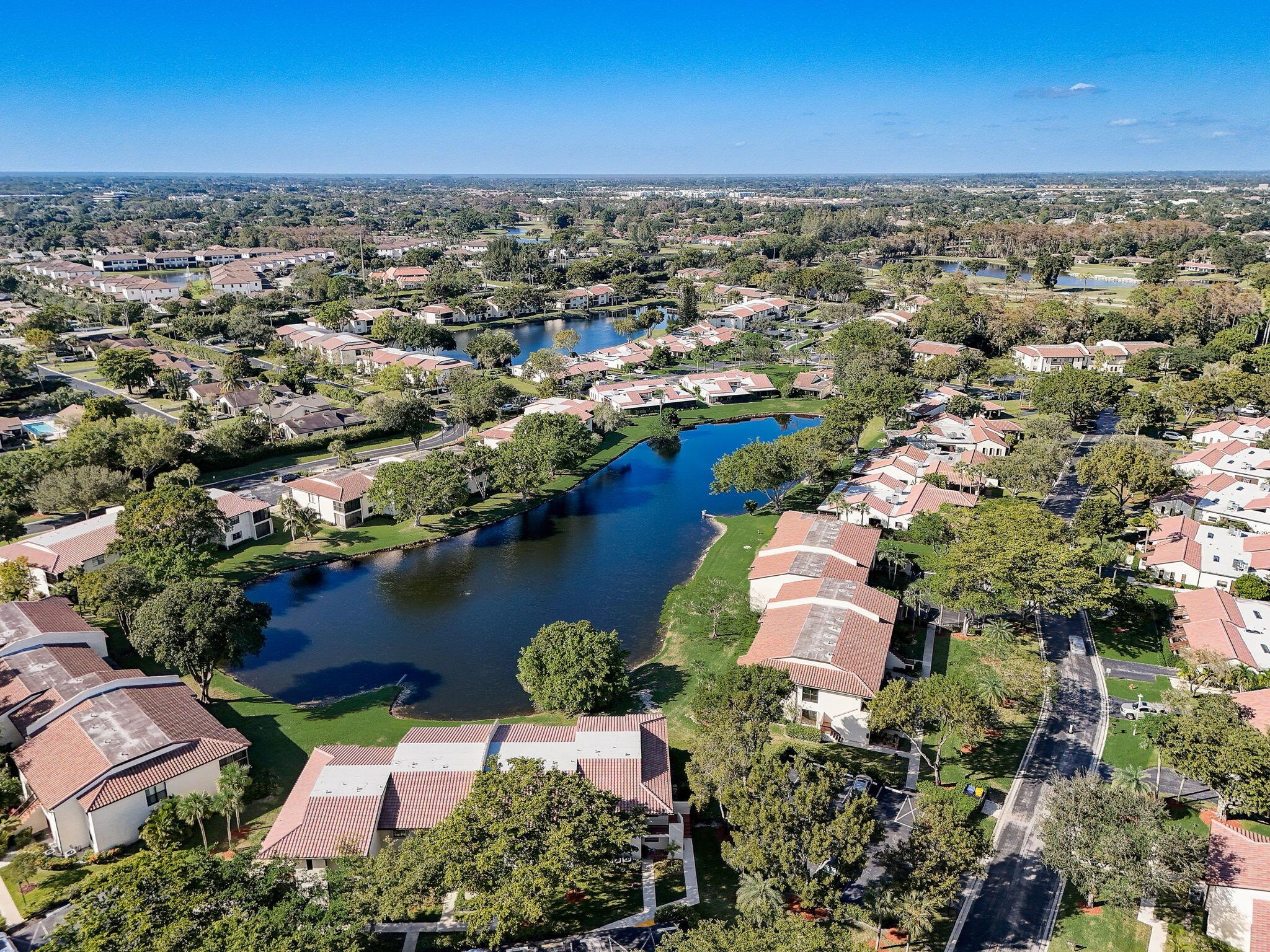 ABSOLUTELY GORGEOUS LAKE VIEWS FROM EVERY ROOM! Glades of Boca Lago | 2-Bed | 2-Bath Condo | Conner Unit | Private Front Entrance | Immaculate Condition | New Roof 2023 | New A/C 2023 | New WH 2022 | All Hurricane Impact Sliding Doors | Laundry in Unit | Extra Storage Room | Pet Friendly | Gated Community | Country Club Membership Optional.