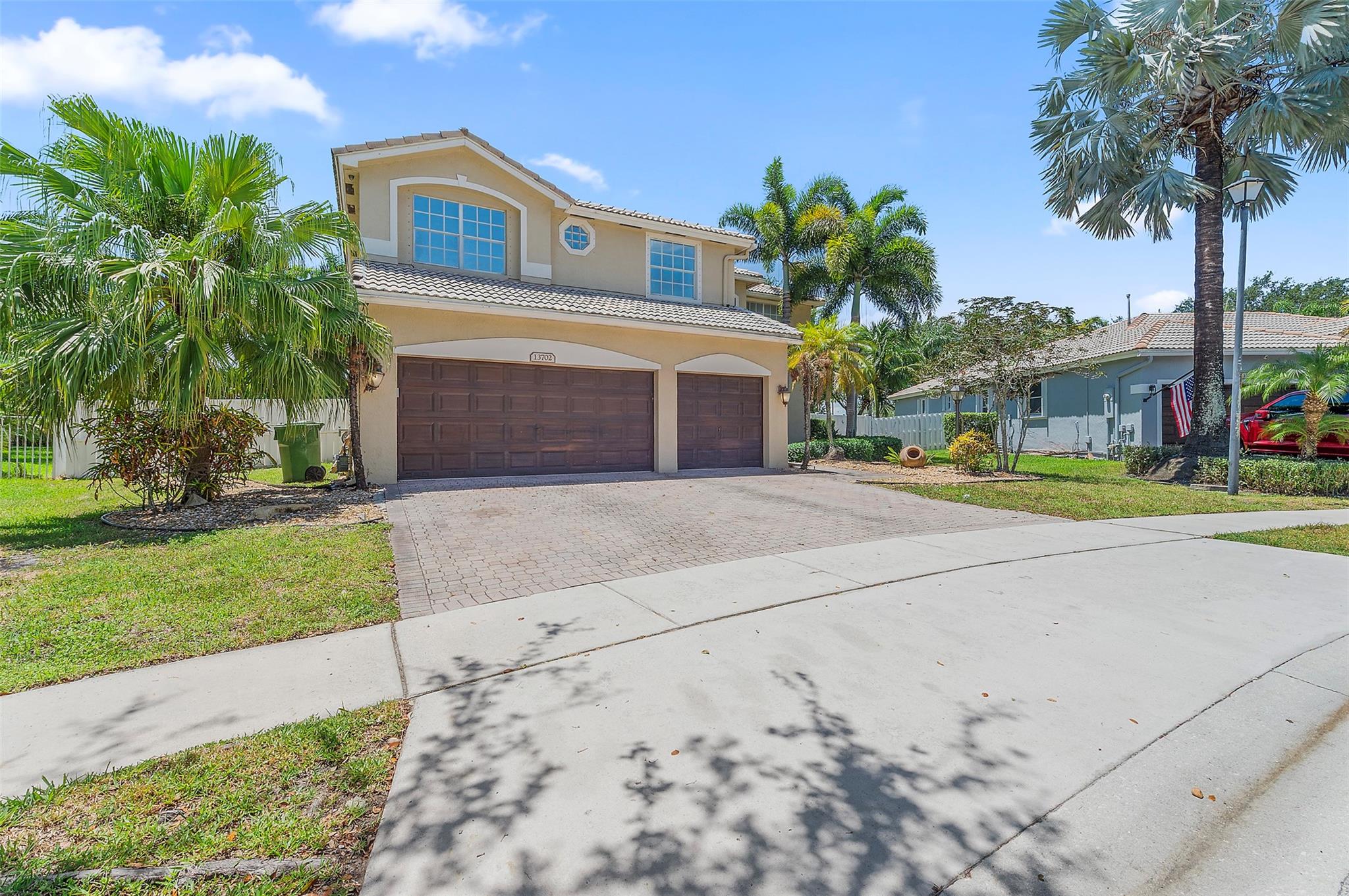 Gorgeous Grand Cayman model in gated Pembroke Falls! 5BR/4BA home with 3-car garage on one of the largest lots in the community. Enjoy a private pool and fenced backyard. Features include custom closets, porcelain tile downstairs, wood floors upstairs, and an upgraded kitchen with granite counters and double oven. Resort-style amenities: clubhouse, tennis courts, pool, and gym. HOA includes cable, fiber optic internet, and 24/7 security. HOA approval required; apply at least 30 days before move-in. Fast approval possible with 680+ credit. No pets.