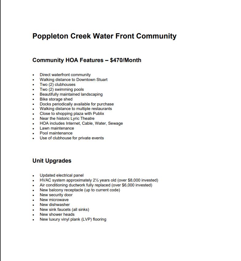 POPPLETON CREEK CONDO - Residential