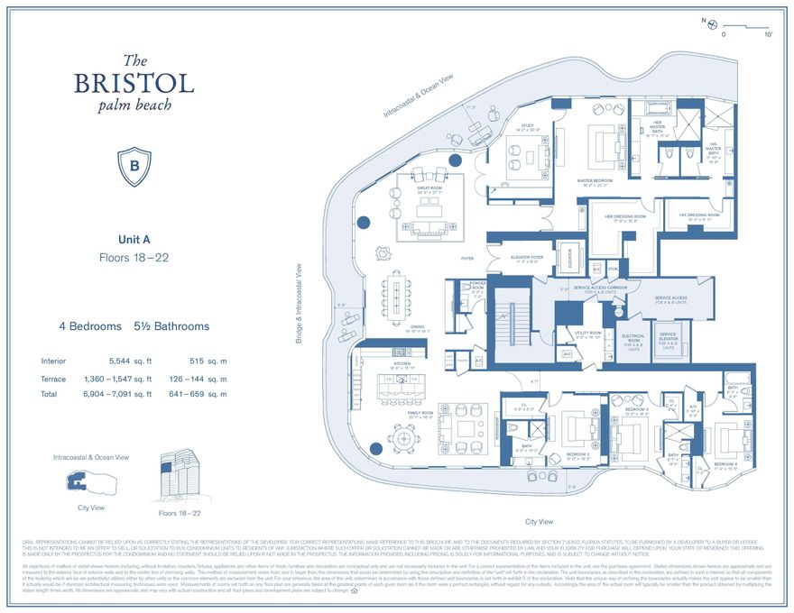 Iconic 25-story new development with unobstructed ocean/Intracoastal views steps from Palm Beach. Flow-through residences offer dramatic ceiling heights, floor-to-ceiling glass, expansive balconies. Amenities include pools, salon, spa, gym, valet.