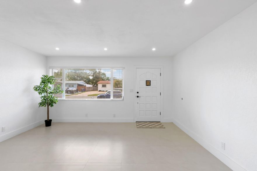 Completely remodeled with beautiful finishes, this 4 bedroom, 3 bath home with it's own private pool is centrally located in a prime Hollywood neighborhood. Over 1,700 square feet of living space with all new appliances, all new bathrooms... and yes, there are three! Please check out the photos to see just how beautiful this home really is. Schedule a visit today.  Please note that this home does NOT include the garage space. The garage area is an efficiency that is completely separate. But don't worry, there are no shared spaces. The pool, laundry and patio space is fully enclosed with a new metal privacy fence and all included in this rental.   Virtual tour coming soon, check back or call for info.