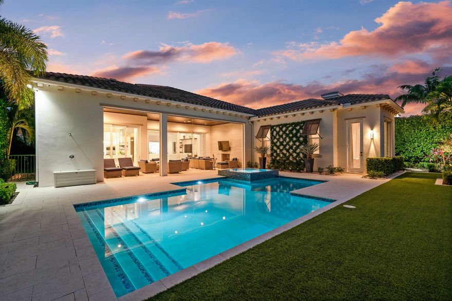 Welcome to one of the newest homes in the beautiful gated community of Old Palm Golf Club. Situated on a pristine water feature in the golf estates, this 4 bed, 4.2 bath home also offers a large fully equipped fitness room and office. This contemporary and custom home was built in 2017 so has all the bells and whistles of a newly built home including impact windows and doors, electric patio screens, automated home system and more. This home is being offered fully furnished and therefore is a great opportunity to live the amazing lifestyle of south Florida this season! Old Palm has just gone under an amazing renovation including a brand new lifestyle center adding to the already existing wonderful club atmosphere. Membership is mandatory with this home.