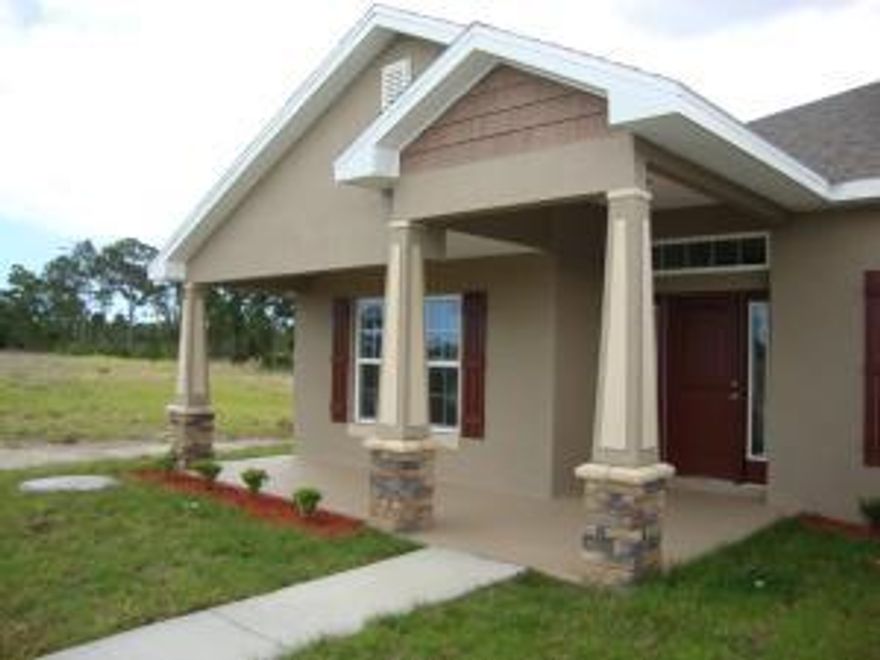 100% Finished Brand New Awesome 4 Bedroom 3 Full Bath Craftsman Series home Move in within 30 days. Home to be complete in March. Very popular open floor plan with large 24 x 18 Family room also featuring formal dining and an area for formal living or office / den space. Covered lanai and cabana bath included. This home also features a triple split floor plan. Truly a must see. Wood Cabinets, stainless appliances, double pane low e windows and high energy efficiency A/C systems. Very easy to show 7 days a week.