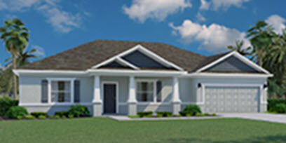 There's space for everyone in this open concept home! The Delray plan features 3 bedrooms plus a den, 2 baths, a 2 car-garage, and a formal dining room, with 9'4'' ceiling height. The large kitchen island overlooks the spacious great room, where there is plenty of room for entertaining. The master bedroom leads to a private bath with designer features including a large, tiled shower. His and hers sinks, a water closet for additional privacy and a spacious walk-in closet. Upgrades included are 42'' cabinets with upper crown molding in White. Granite countertops in the kitchen and bathrooms, and tile flooring throughout, carpet in bedrooms. This beautiful home, along with the covered patio, will make the perfect gathering spot. Welcome home!
