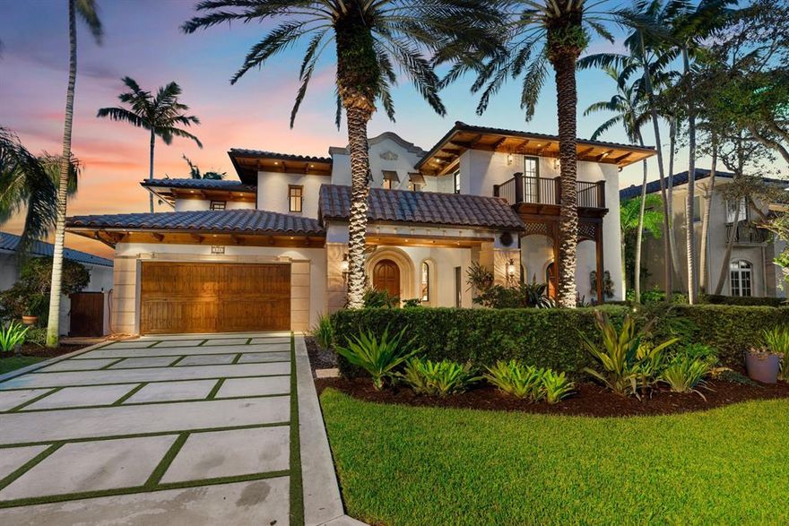 Prestigious Architecturally Designed 2006 Estate! Premium Intracoastal Waterfront in Bel Marra! Exquisite quality workmanship and unique high-end finishes! 5 Bed | 4.1 Bath | 5,223 SF | 13' Ceilings | 3 GA | Library | Theater | Wine Cellar | Gourmet Kitchen | Wolf | Sub-Zero | 1st Floor Bedroom | Elevator | Outdoor Kitchen Grill/Bar | Saltwater Pool | Spa | Waterfall Curtain | Sun Shelf | 2  Wood Burning Fireplaces | Tiki Torches | 85' Dock | Minutes to Beach, FAU, Downtown Mizner Park & Delray Beach Atlantic Ave. Best A+ Rated Schools. No HOA.