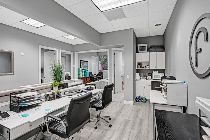 Professional or Medical Office Space for up to 18 Month Sublease.  Now Only $3000 per month !!! drastically price reduced.  This fully built-out, turnkey medical or professional office suite at The Addison of Delray Beach, features 4 private offices with additional open space or conference room, plus dedicated reception desk, waiting area, & sink station. The space has been improved with updated flooring, lighting, doors, paint, & trim. The suite includes one (1) assigned and covered parking space, along with 100s of additional employee & visitor parking spaces.   Restrooms and mailboxes are just steps down the hall and the campus grounds are kept in excellent condition (by onsite mgmt.).  Easy to tour any time, Great for most small businesses; Very Motivated - make an offer.