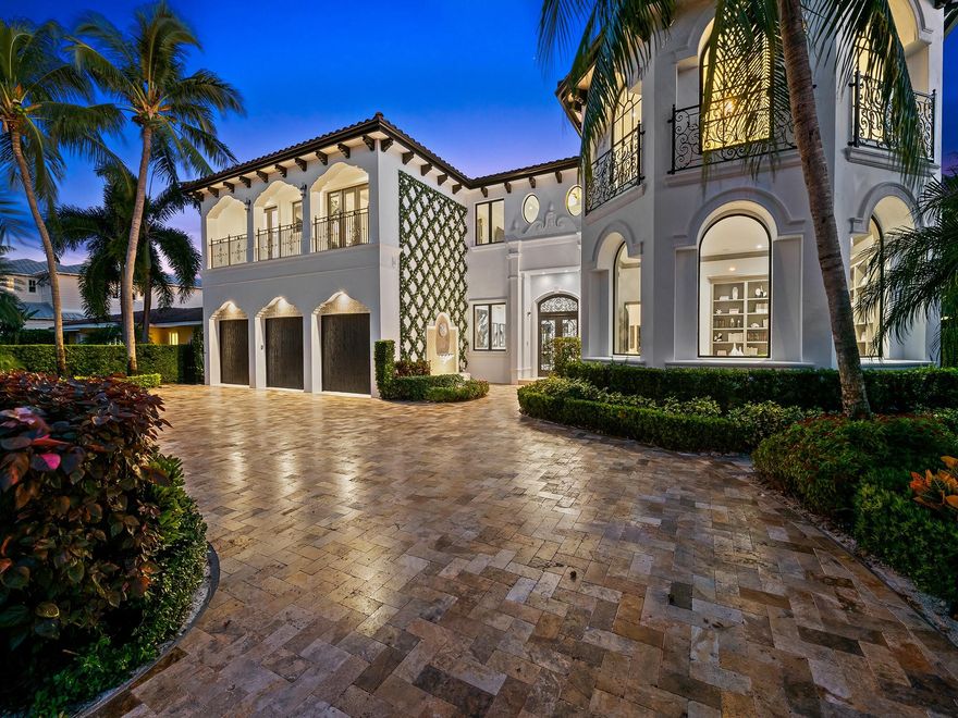 Remarkably recreated luxury Deepwater estate home located just 4000 feet from the Hillsboro Inlet on the Fraser waterway. It is refreshing that all suites are the size of a primary suite, and all living spaces are massive.  This elegant home is suitable for the discerning buyer. It boasts a true southeast exposure with a spa like infinity pool and outdoor entertainment. This lot allows you to enjoy views of the intracoastal waterway. Exceptional finishes and superior craftsmanship are evidenced in the gourmet chef's kitchen, the exquisite two-story Livingroom,  palatial office, formal dining room, recreational den and the stunning 2nd floor primary suite. This suite features a huge private waterfront balcony, a massage room, walk-in closets and new uniquely wonderful bath.