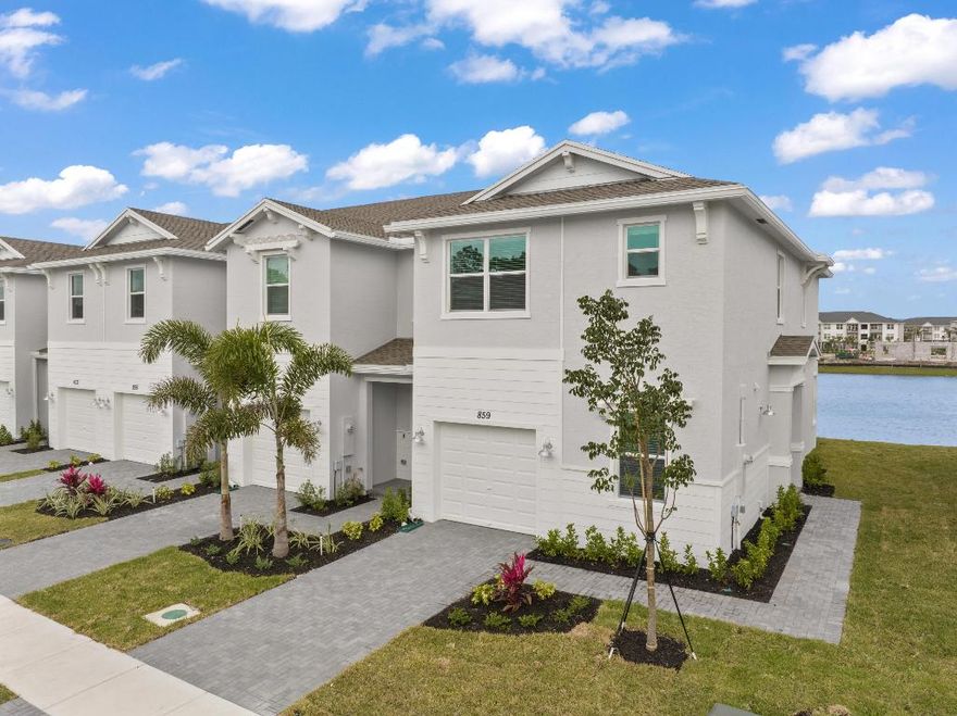 BRIGHT CORNER UNIT WITH A DEN/OFFICE that can be used as a fourth bedroom. Be the first one to live in this  spacious townhouse with 3-bedroom and 2 1/2 bathrooms including a convenient jack-and-jill plus the versatile den in the main floor. The modern kitchen with stainless steel appliances and granite countertops opens up to the bright living room and backyard area overlooking the lake. The home comes with complete impact windows and doors plus a ring doorbell system for extra security and peace of mind. Internet is included. Veranda Landings is located in a secluded and quiet street right behind The shops at Veranda Falls where you can walk to Publix, Restaurants, Dunkin, Gym, Nail Salon, among other shops/services plus easy access to the turnpike. 
NO Smoking allowed