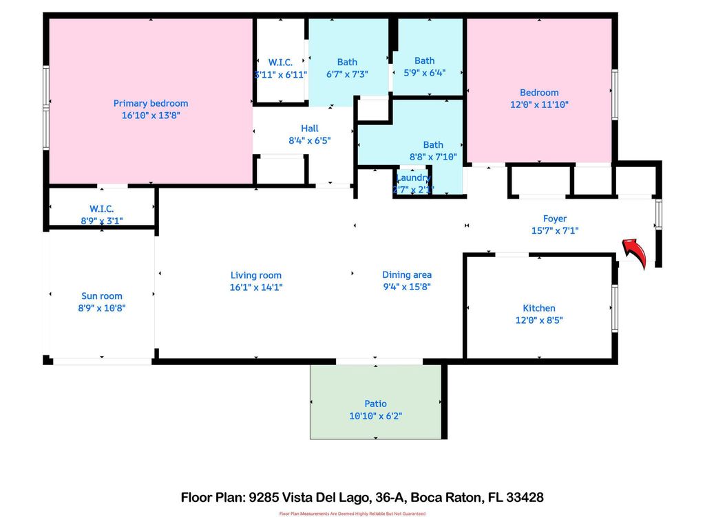Photo of 9285 Vista Del Lago #36a, Boca Raton, FL 33428 (MLS # R11122649)