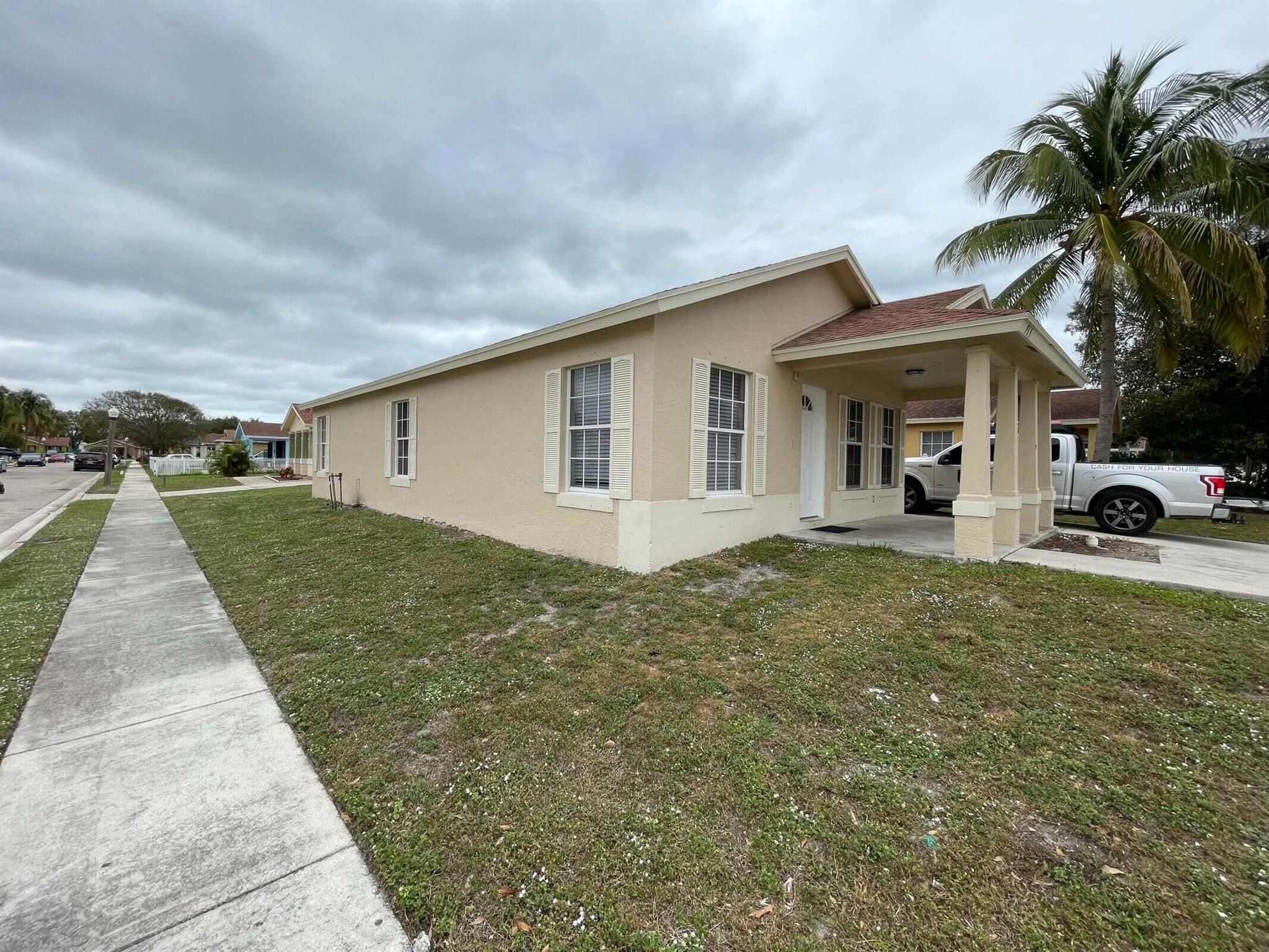 Very Spacious 4 BR 2 BA single family home in the heart of West Palm Beach close to Downtown. Freshly painted , LED fixtures Luxury Vinyl Plank Flooring and Tile throughout, No HOA. This home is a must see!!