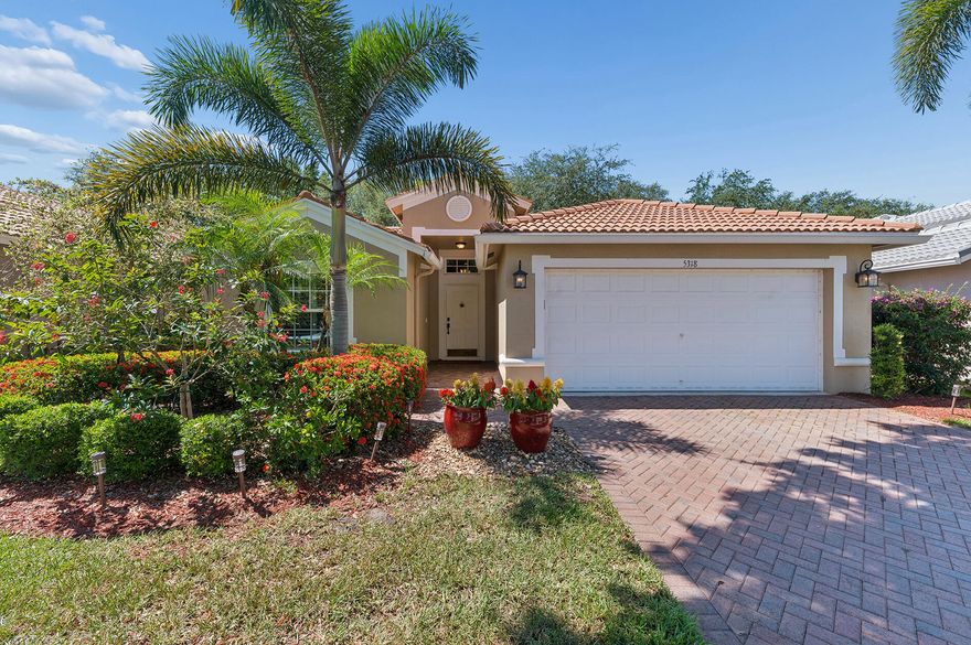Beautifully Remodeled Home. The Kitchen Has Stainless Steel Appliances, Granite Countertops, 40" Cabinets and a Farm Sink. Terracotta Flooring Throughout. A Magnificent Wood Barn Door Separates The Guest Quarters. Plantation Shutters Throughout . A/C IS 2020  Brand New 40 Gallon Water Heater. Whole House Generator. Hurricane Impact Windows With Accordion Shutters On The 2 Block Windows. French Doors Lead Out To The Extended Tiled And Screened Patio With A Very Private Backyard. (Dining Room Light Fixture, Drapes, Curtain Rods, TVs , Sound Bar And Speakers Don't Convey) Although The Seller Is Leaving The TV And Sound Bar In The Patio For The New Buyers Enjoyment. This Is A Very Active Community, It's Like Being At An Adult Camp! Enjoy The Many Social Activities Like; Dinners, Dances, Shows, Art Classes, Exercise Classes And BBQ's. The Recreational Area Has 6 Har Tru Tennis Courts, 3 Pickleball Courts, Bocce and A Chipping And Putting Green. The Association Requires 6 Months Maintenance Paid At Closing For Capital Investment Plus A Credit Score Above 680