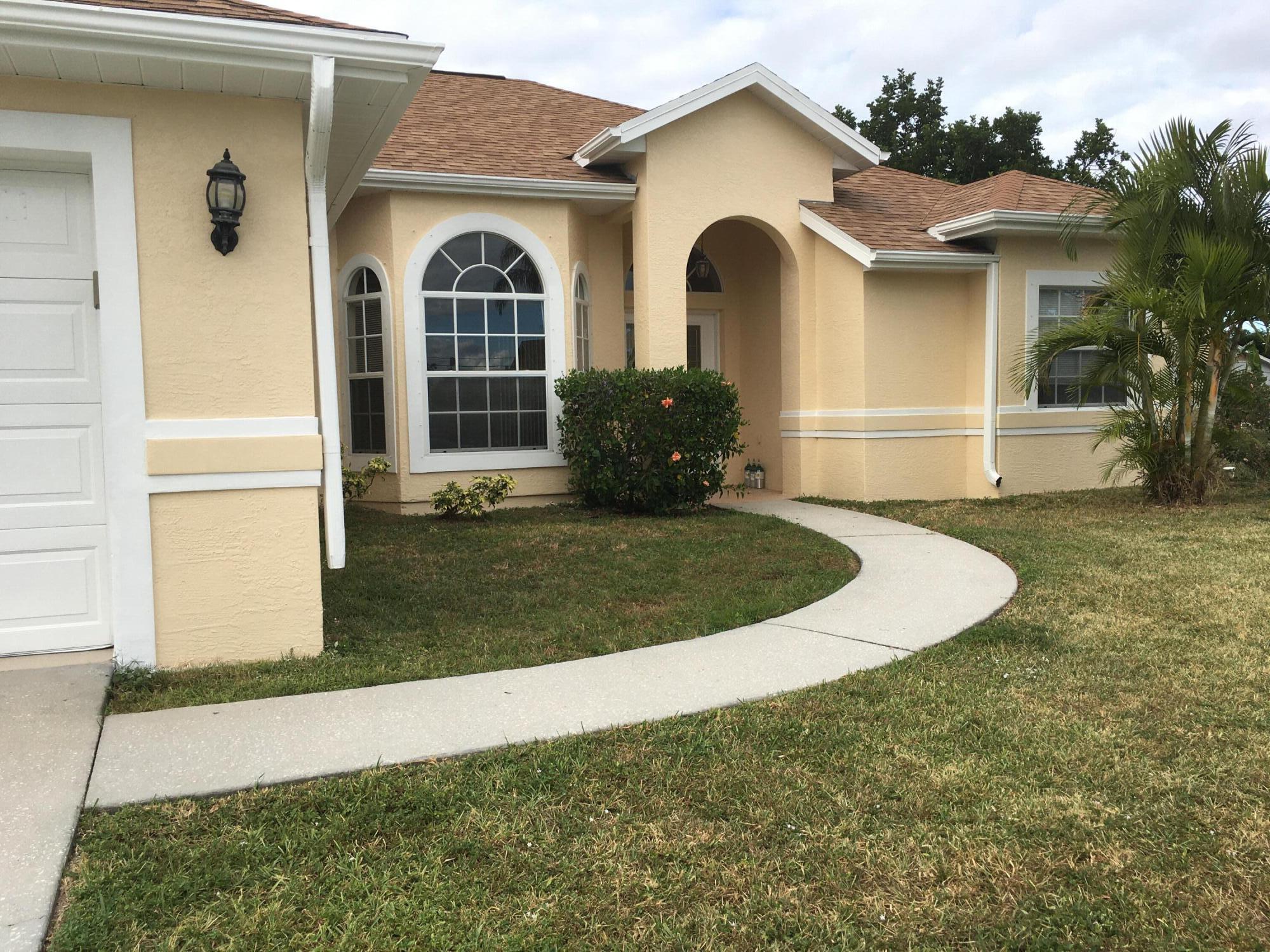 Please use m.e. Good Realty application found under Documents tab. Come see this spacious home with a very large back patio. Fenced yard. Fairly new washer and dryer. Close to Florida Tnpke and I-95, shopping and many other conveniences.