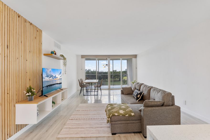 Beautiful 2-bedroom, 2-bathroom unit in prestigious Palm Aire, featuring stunning southern golf course views and breathtaking sunsets. Can be rented with the furniture that you see in the pictures at no extra cost. This split-bedroom layout includes all-tile flooring, brand-new stainless steel appliances, and updated bathrooms. Rent includes internet, cable, water, trash, and sewer. Community laundry facilities are located on each floor, and residents have access to three recreation areas with pools and grills. Don't miss out on this exceptional unit with a fantastic landlord. Great location. The association requires about 30 days to process paperwork, a minimum 700 credit score is required, no pets, and a $500 HOA refundable deposit. The landlord requires no smoking.