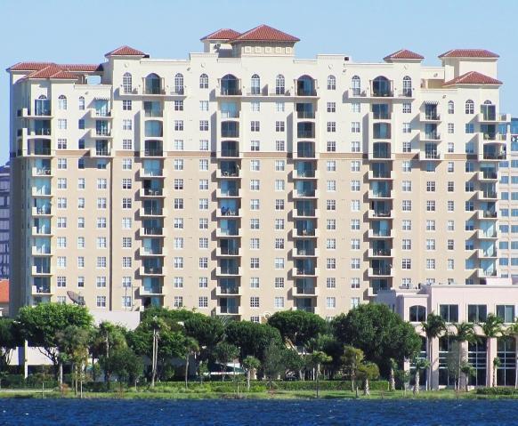 BEAUTIFUL PREMIUM HIGH FLOOR 1/1 APARTMENT WITH SWEEPING VIEWS OF DOWNTOWN WEST PALM AND THE OCEAN BEYOND. NINE FOOT CEILINGS. BEAUTIFUL WOOD FLOORS WITH TILE IN KITCHEN AND BATH. VERY LARGE AND PRIVATE BALCONY TO ENJOY THE CITY SKYLINE, SUN RISES, MOON RISES AND FIREWORKS SEVERAL TIMES A YEAR. NEW WHIRLPOOL HIGH END STAINLESS STEEL APPLIANCES - STEAM CLEAN OVEN AND FRENCH DOOR REFRIGERATOR. FREE ULTRA HIGH SPEED FIBER OPTIC INTERNET. FREE 70 CHANNELS TV. FREE WATER, PRIVATE GARAGE PARKING AND USE OF ALL LUXURY BUILDING AMENITIES. LARGE OUTDOOR SUMMER KITCHEN WITH TWO GAS GRILLS, LOUNGING FURNITURE AND PARTY AREA FOR YOUR USE. SECURE GARAGE PARKING. TENANT PAYS FPL ELECTRIC ONLY. CALL AGENT TODAY TO ARRANGE A PRIVATE TOUR. PROFESSIONAL MANAGEMENT AND TENANT SUPPORT.