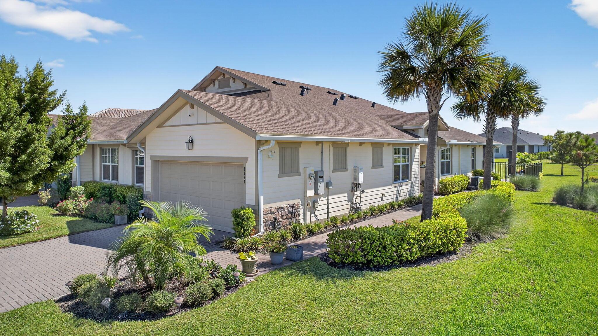 Stunning & Move In Ready! | Former Model Home | Expansive landscaped views | Builder extras plus approx. $72,000 in improvements | Kitchen LG Thin Q Appliances less than a year old | Dual zone wine frig | Water Softening System | Custom Built walk-in Pantry | Custom living room wall unit with electric Fireplace, lighted cabinetry, open shelving & storage cabinets | Spacious primary ensuite | Custom built closets | Screened Patio with remote controlled Smart Screens offer hurricane, privacy & shade protection | Fenced yard | split bedroom plan | Epoxy garage flooring | Modern light fixtures & fans | Whole house Generator | Vivint Security System | Walking distance to all Arden amenities | * Brand New Elementary School *