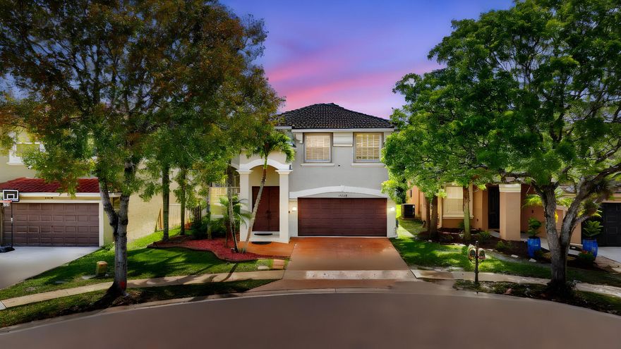 This lovely and spacious home sits on one of the largest lots in the very sought after  Maddison Green community, offering an expansive backyard perfect for entertaining, family gatherings, or simply enjoying the outdoors in peace. Great layout provides the ideal balance of comfort and functionality featuring a bedroom and full bathroom in the first floor.  Located in the desirable city of Royal Palm Beach, residents enjoy a resort-style lifestyle with access to a pool, fitness center, tennis and basketball courts, clubhouse, playgrounds, and a public golf course—without mandatory membership.  A perfect blend of space, comfort, and lifestyle in a prime location.