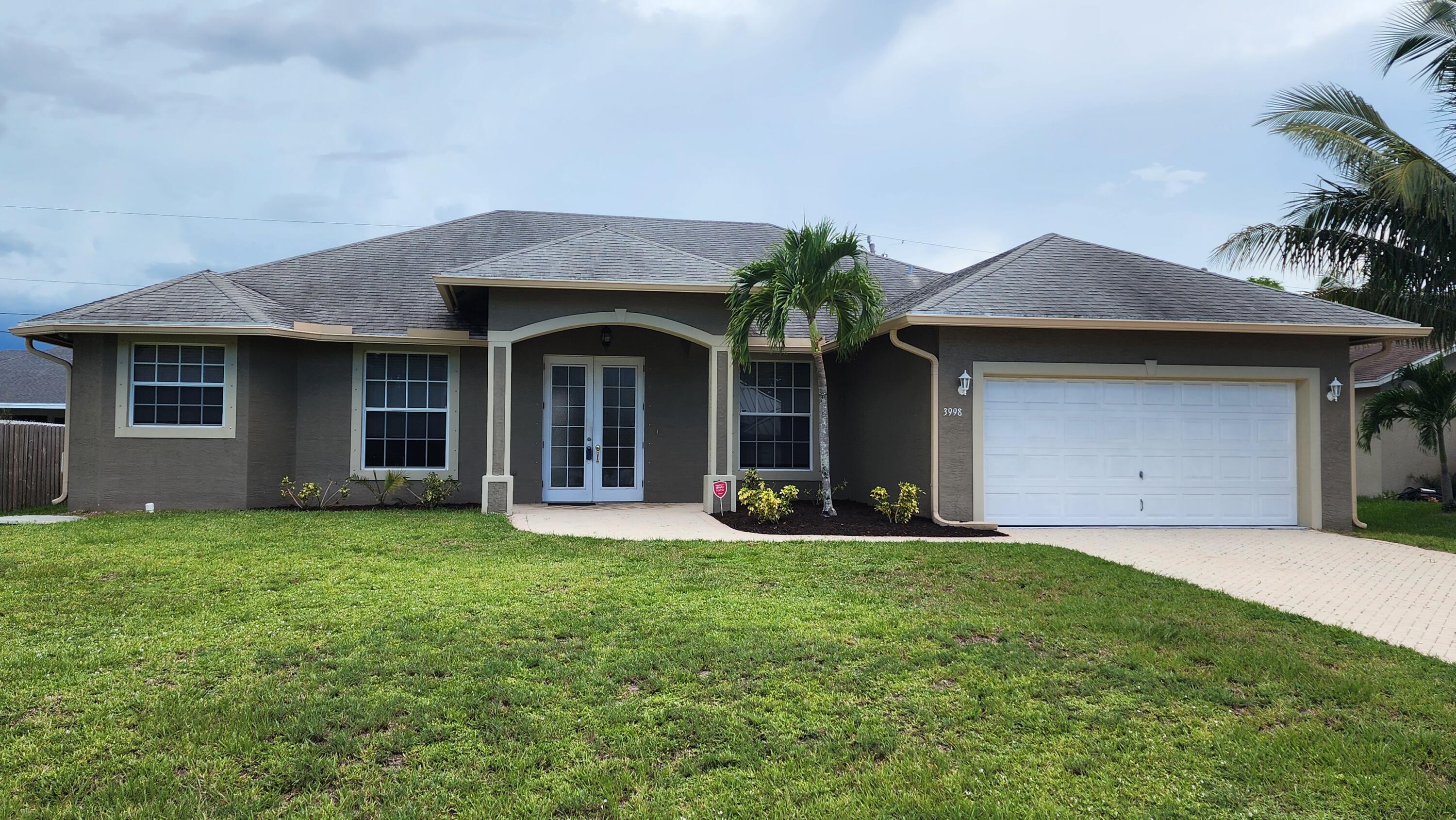 Spacious 4 BR 2 BA 2 CG rental in western PSL. Covered patio. Fenced Yard. Granite tops, stainless steel appliances, tile throughout.. Great location close to shopping and schools. Easy access to Interstate. First, Last and security required. Available for immediate occupancy.