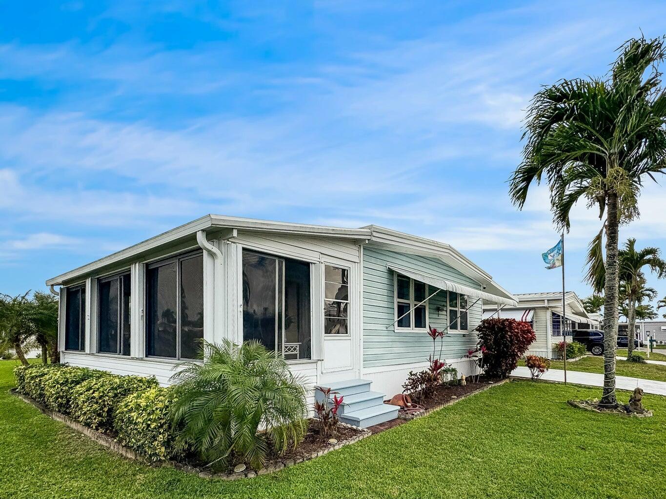 Charming turnkey 2-Bedroom, 2-Bathroom Mobile Home in Jamaica Bay, Boynton Beach, FLThis beautifully remodeled home in the dynamic 55+ community of Jamaica Bay offers 2 spacious bedrooms, 2 bathrooms, and a modern, completely redone kitchen with plenty of storage, brand new appliances and more. The open layout flows into a large, inviting living area, leading to a gorgeous Florida room, perfect for relaxing or entertaining. The master suite features an en-suite bathroom, and the second bedroom is ideal for guests or an office. Enjoy vibrant community amenities, including a clubhouse and pool. Don't miss this opportunity to own a piece of paradise in Boynton Beach!