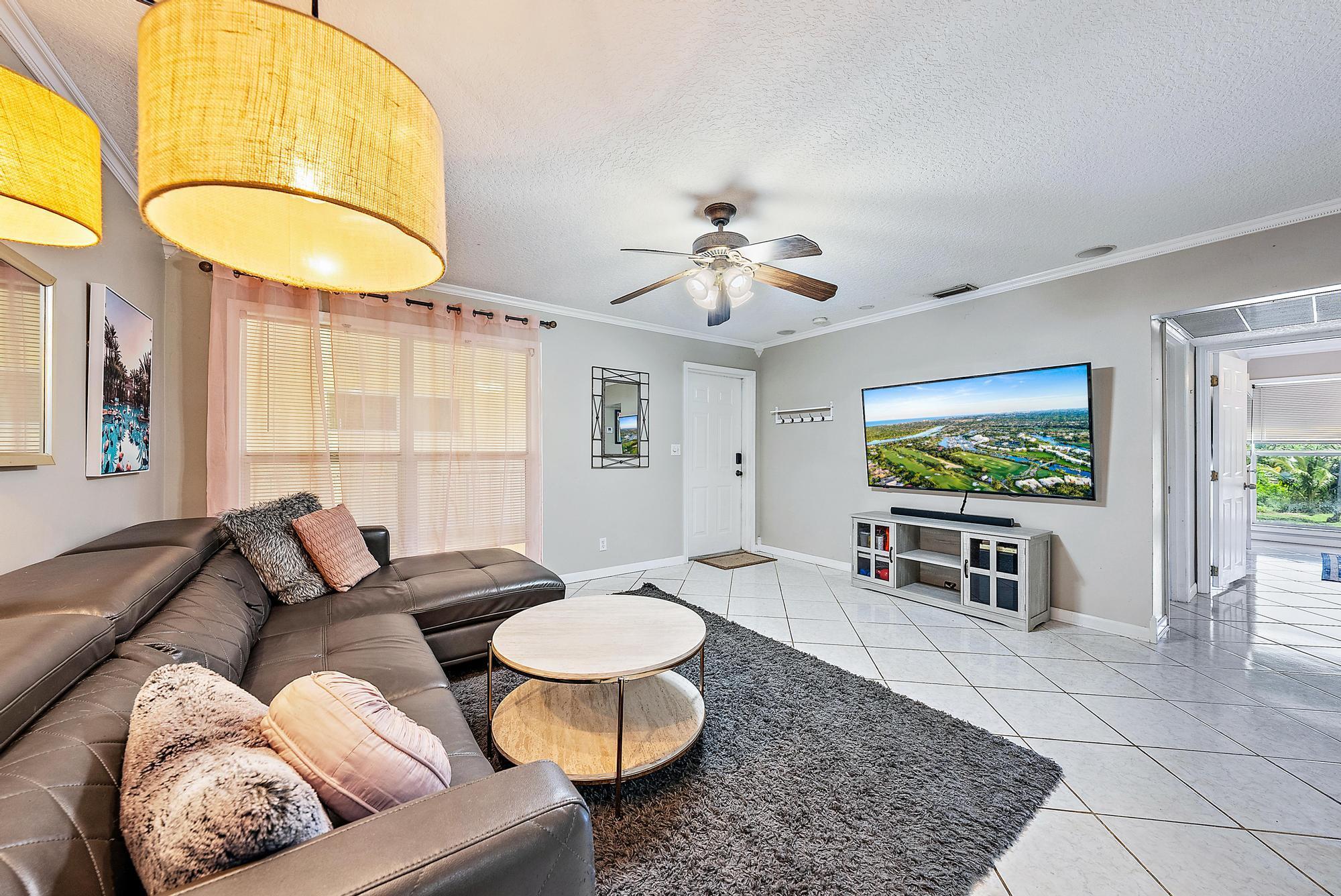 Welcome to this beautiful two bedroom condo in a quiet and well maintained neighborhood in desirable North Palm Beach. This corner unit is filled with natural light thanks to floor-to-ceiling windows. Enjoy a newly renovated bathroom and walk-in closets in both bedrooms. The community offers a pool and a storage space for your kayaks and beach chairs. Pets are welcome here!Conveniently located close to the beaches, shopping, and restaurants. Palm Beach Gardens and Juno Beach are within a short ride.