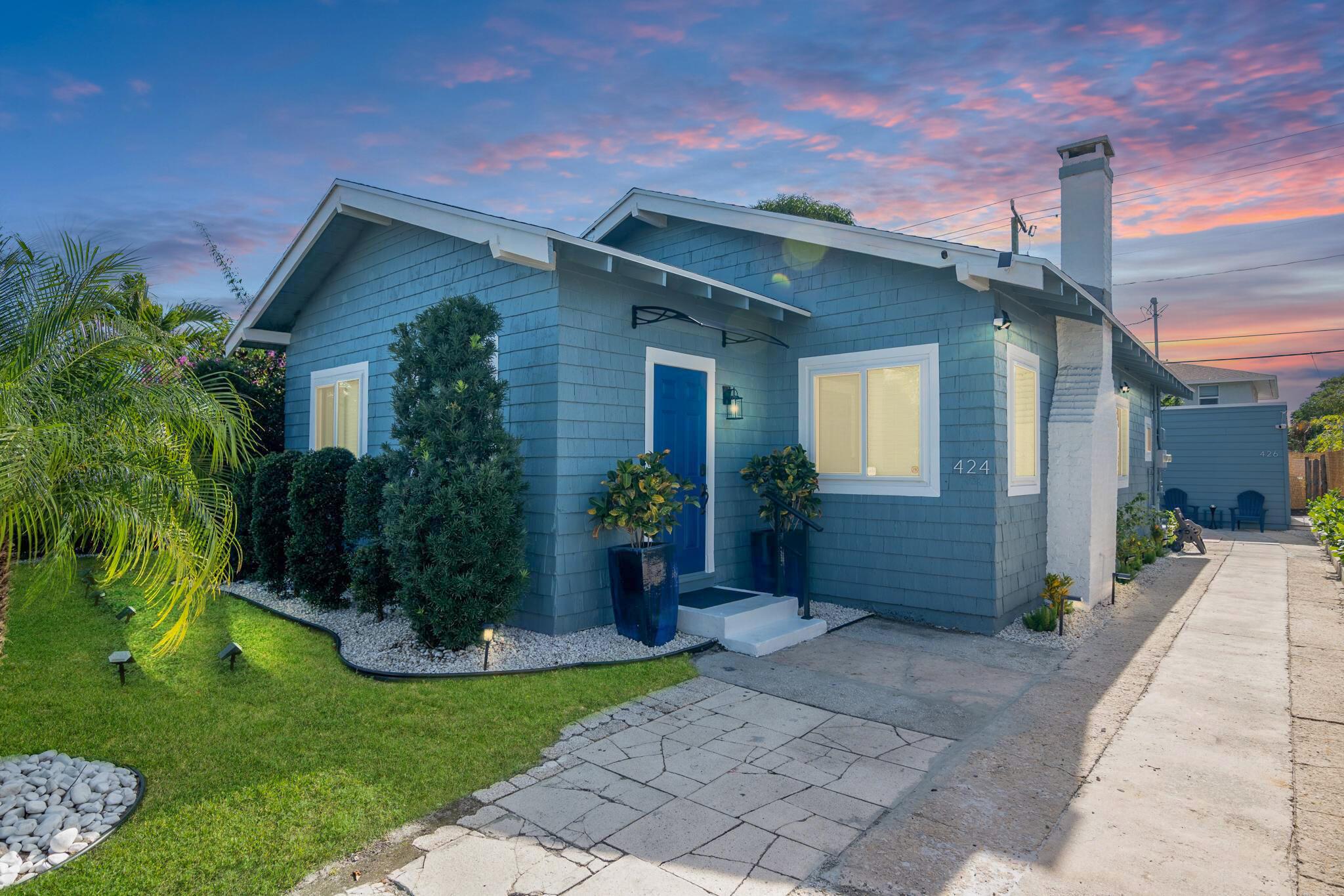 Calling all 1031 exchange buyers! Great opportunity to own a great investment property.The main house is a 2 + DEN/ OFFICE bedroom, 1 bathroom, and the guest house is 2 bedroom, 1 bathroom with a full kitchen, offering incredible rental potential. Live in one and rent the other, or use both as an income producing short-term rental.The spacious backyard is perfect for entertaining, featuring a HOT TUB for ultimate relaxation. IMPACT WINDOWS, throughout both homes provide peace of mind and energy efficiency and hurricane safety, Both houses has newer AC . With no HOA restrictions, bring your pets, store your boat, or RV.Minutes from beaches, dining, and major transit lines, this is a rare opportunity to own a flexible, high-income property in a prime location.