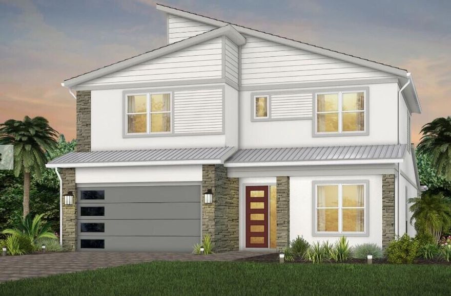 NEW CONSTRUCTION: Builder is Paying off the CDD debt! The Whitestone offers ample gathering space on both levels. The main floor has a welcoming kitchen island great for entertaining and the spacious upstairs loft provides an additional space for quiet time or family fun. Owner's Suite conveniently located on the main level along with an additional guest bedroom that can double as a home office. Elegant design finishes have been planned to delight at every turn including soaring double stacked cabinets in the Built In Kitchen and luxury vinyl plank flooring. Enjoy the private view from your covered lanai.