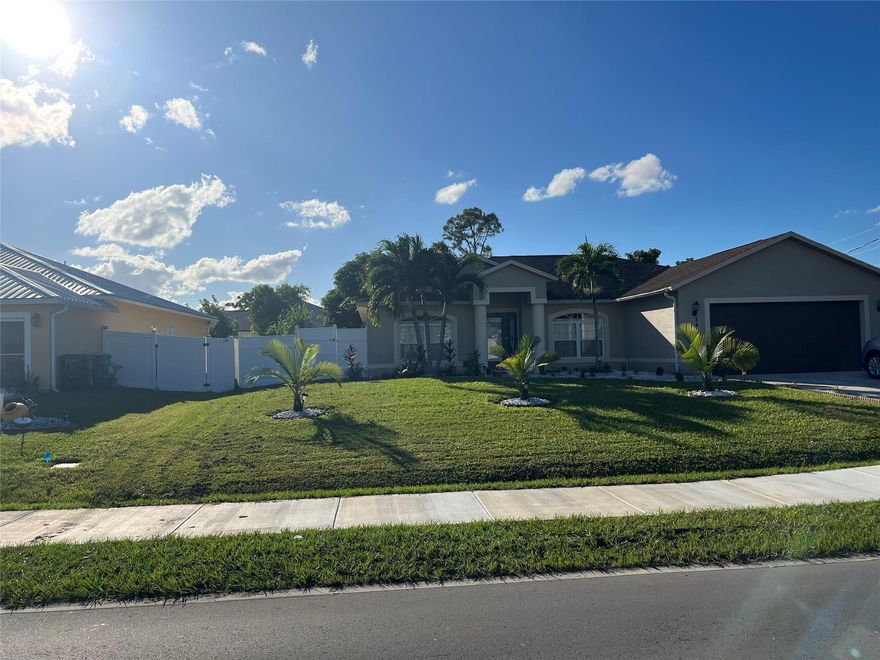 Spacious 4-Bedroom Home for Rent in Port Saint Lucie. Relax yourself in this beautifully well maintained 4-bedroom, 2-bath home with a 2-car garage. This property is move-in ready and designed for easy living.  Conveniently located near highway, shopping and hospital. Located just minutes from Tradition, I-95, Walmart, Sam's Club, and plenty of new shops and restaurants, you'll have everything you need right at your doorstep. Enjoy a peaceful setting in a well-established neighborhood.