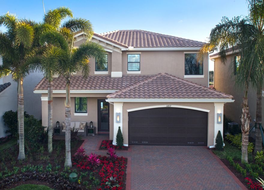 Welcome home! Located in one of GL Homes newest communities and with an expected delivery date of June/July 2018, this Verona model features 4 bedrooms, 3 bathrooms, a great loft and a 2 car garage. The open floor plan is perfect for today's families. The gourmet kitchen will feature all GE Stainless Steel appliances, Lancaster Maple Expresso cabinets, under-cabinet lighting, upgraded Quartz countertops with decorative glass detail backsplash and an upgraded single bowl stainless steel sink. Master retreat will offer a large walk-in closet, an upgraded Master bathroom with upgraded cabinets, Quartz countertop, tiles to ceiling and mirrors to ceiling. This homes will also feature whole house gutters, an updated designer lighting package, CBS construction and impact resistant glass windows. *Buyers could save up to $10,000 in Closing Costs*
*Model's Pictures Shown and they are for example only*