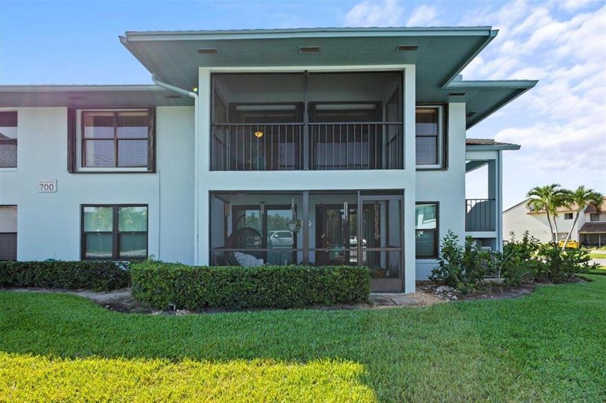 Welcome to your dream condo in the desirable neighborhood of Poppleton Creek, Stuart, FL! This spacious 2-bedroom, 2-bathroom condo offers a comfortable and convenient lifestyle in a fantastic location. As you step inside, you'll be greeted by a light-filled and open living space, With tile throughout.  Perfect for entertaining friends and family.  The remodeled kitchen is well-appointed with SS appliances, ample cabinet space, granite countertops and a convenient breakfast bar.  The master bedroom is a true retreat, boasting generous proportions and an en-suite bathroom. The second bedroom is also spacious and offers flexibility for guests, a home office, or a hobby room.  The in-unit washer and dryer make laundry a breeze.