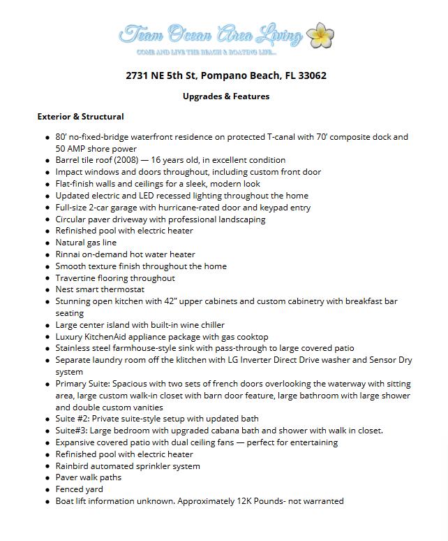 HARBOR VILLAGE SEC - Residential