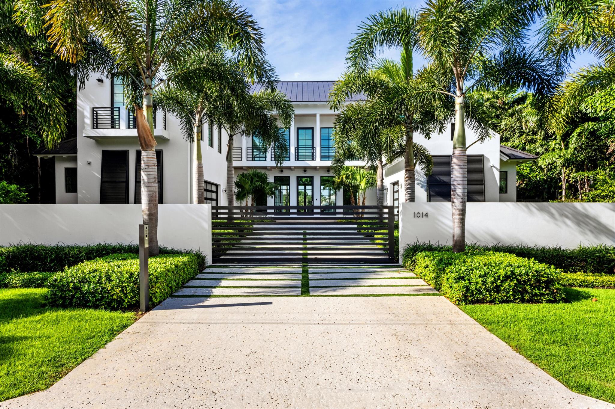 New furnished contemporary waterfront estate in East Delray Beach. Features include 5 bedroom, 4 car garage, elevator, incredible intracoastal water views from the floor to ceiling windows, pool, private dock with water and electrical. Located walking distance to the beach and Atlantic Ave.